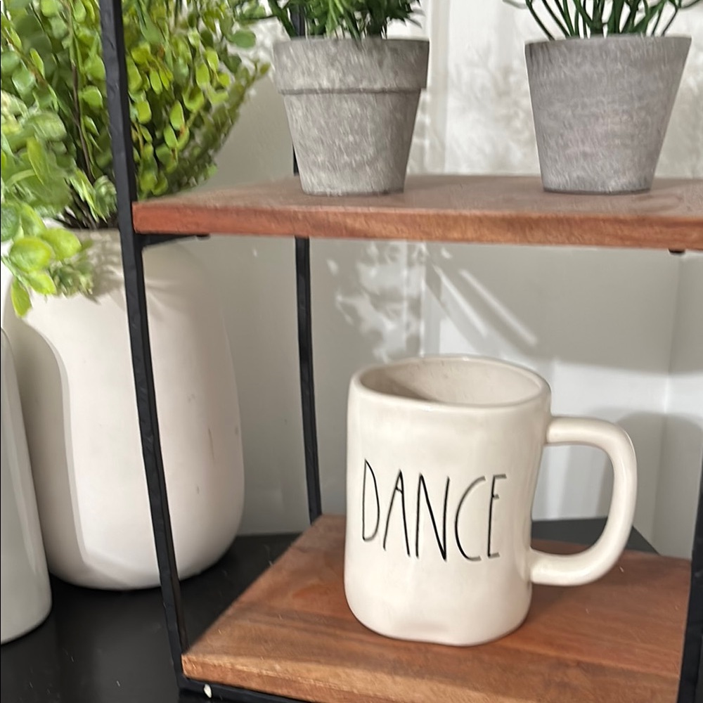 Rae Dunn Cream 'Dance' Mug